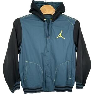 Men's XL Nike Air Jordan Jumpman Varsity Hoodie Sweatshirt Snap Up Jacket